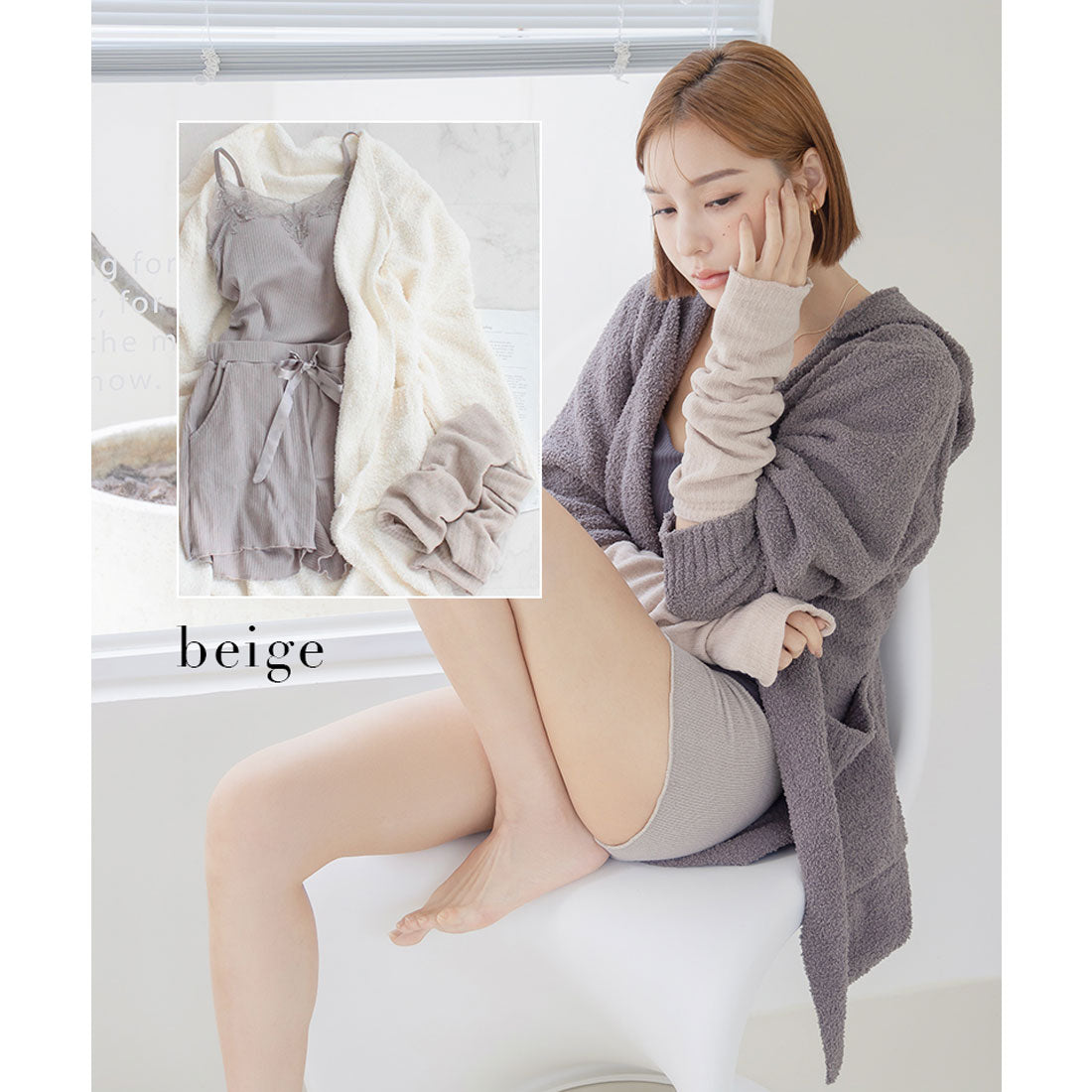 ツーハッチ tu-hacci シルクレッグウォーマー