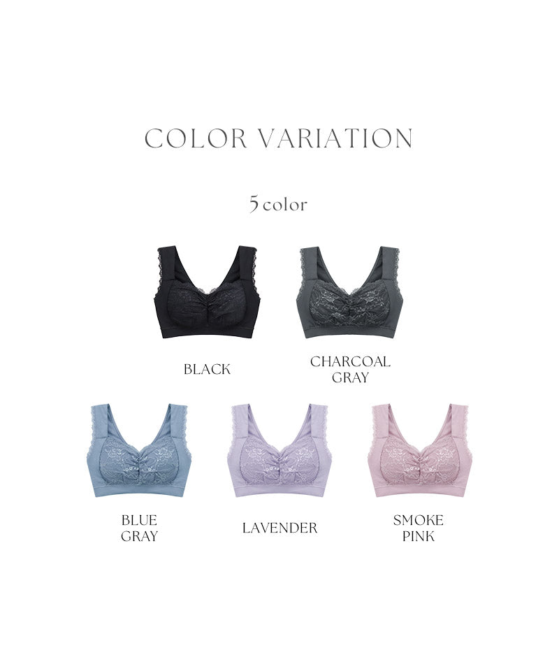 ツーハッチ tu-hacci まるごと包むプレミアムナイトブラ「ラクシア」ホックレスタイプ (スモークピンク) スモークピンク