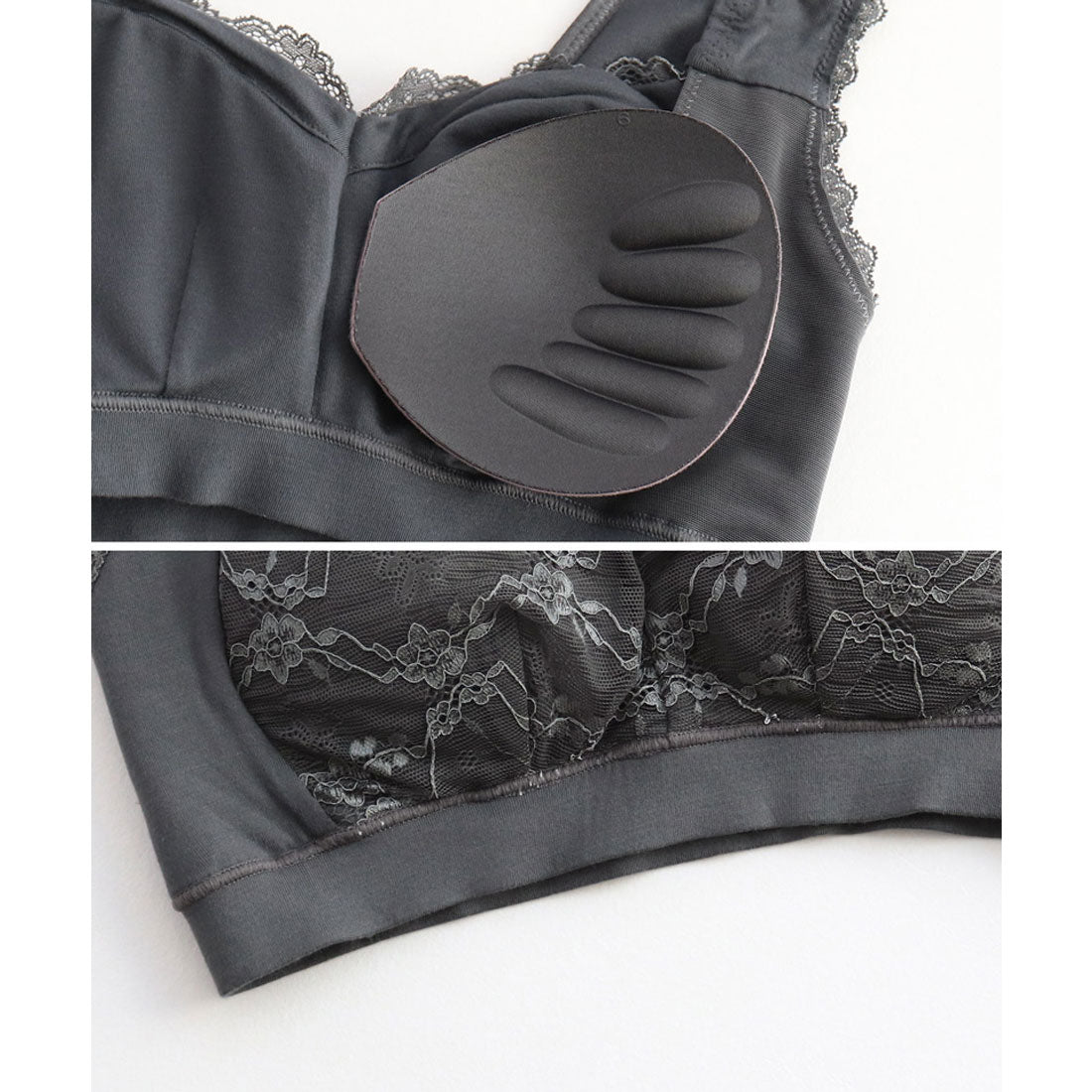 ツーハッチ tu-hacci まるごと包むプレミアムナイトブラ「ラクシア」ホックレスタイプ