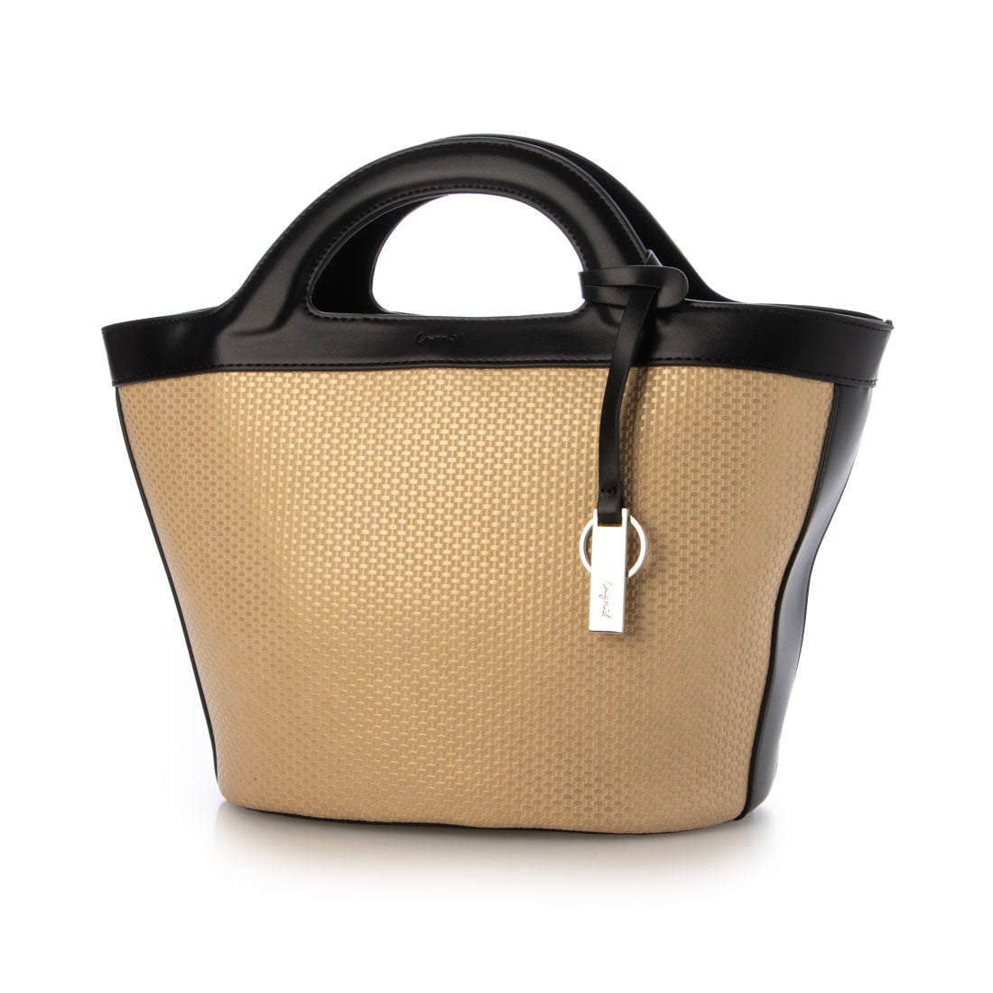 アングリッド Ungrid 型押し バケツトートバッグ ショルダーバッグ ブラック