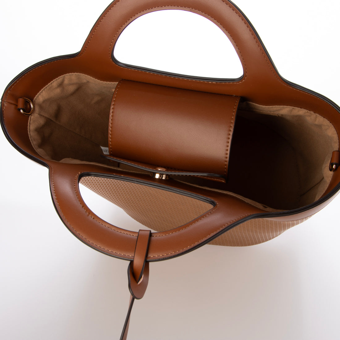 アングリッド Ungrid 型押し バケツトートバッグ ショルダーバッグ ブラック