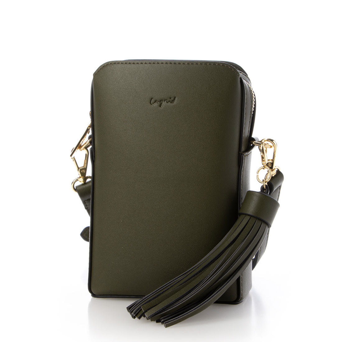 アングリッド Ungrid ビッグタッセル 縦長ミニポシェット (KHA) KHA