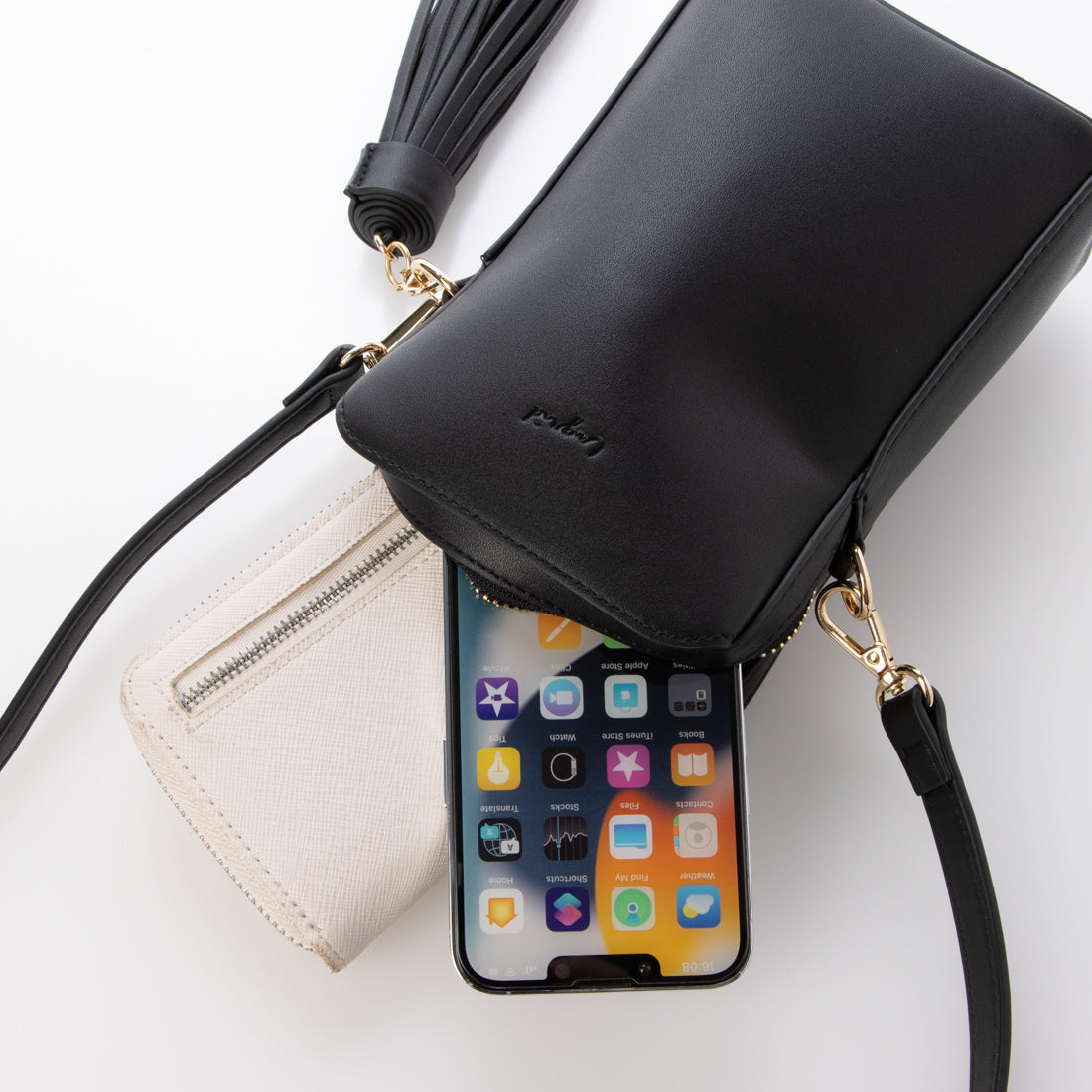 アングリッド Ungrid ビッグタッセル 縦長ミニポシェット (KHA) KHA