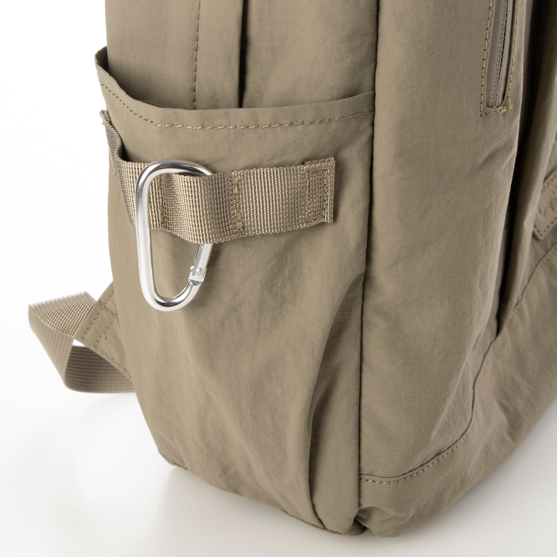 Ungrid Cowhide leather with carabiner, large capacity, ultra-lightweight, water-repellent nylon, multi-functional backpack and shoulder bag, 2-piece set