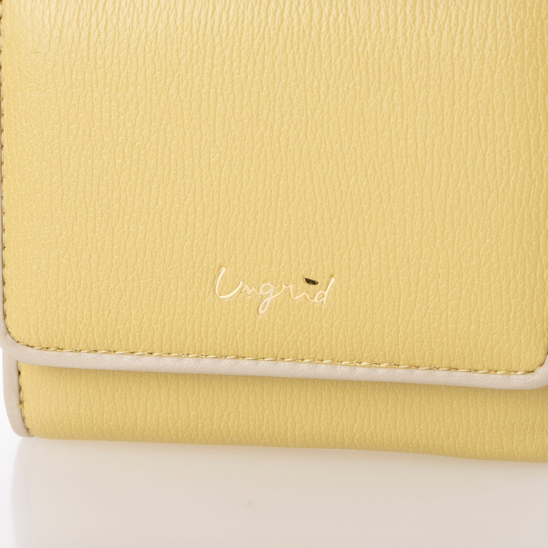 アングリッド Ungrid パイピング ガマ口ミニウォレット (YEL) YEL