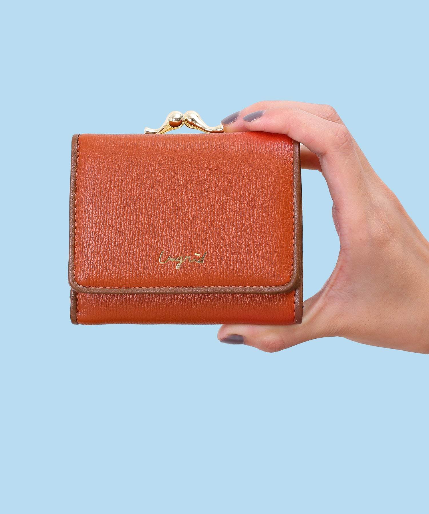 アングリッド Ungrid パイピング ガマ口ミニウォレット (DORG) DORG