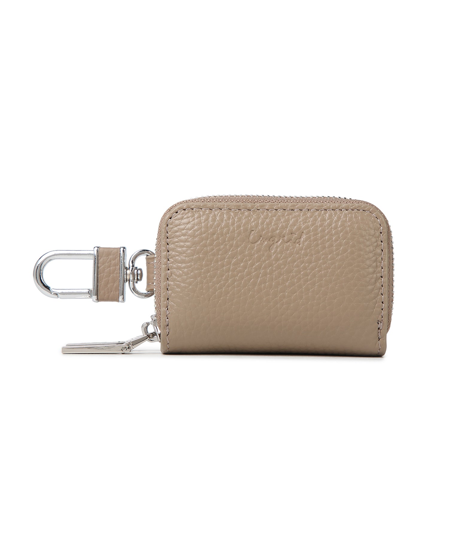 アングリッド Ungrid 本革スマートキーケース 車 ダブルファスナー ダブル ポケット キーチェーン ファスナー カラビナ ギフト(GREGE) GREGE