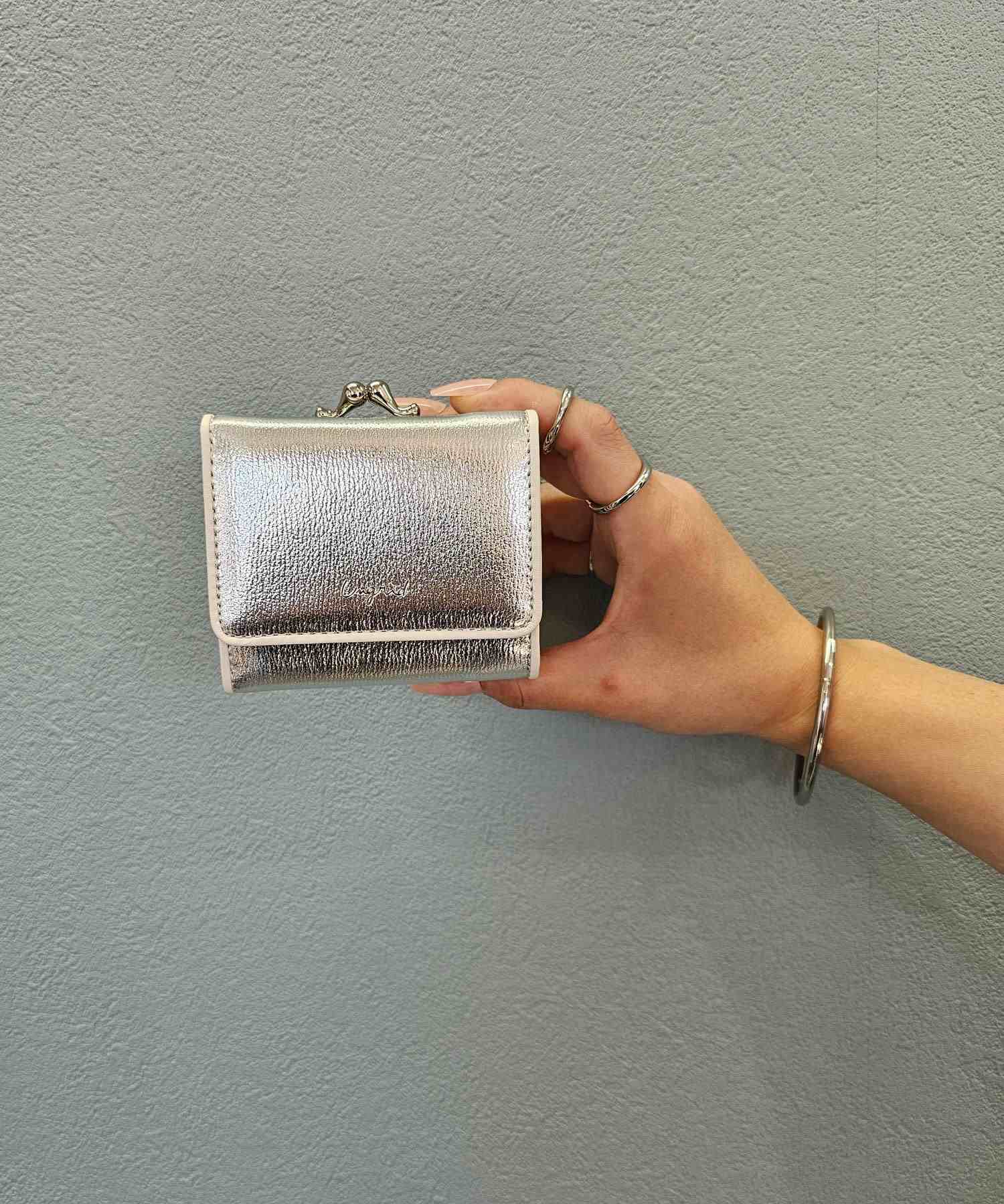 アングリッド Ungrid パイピング ガマ口ミニウォレット (SLV) SLV