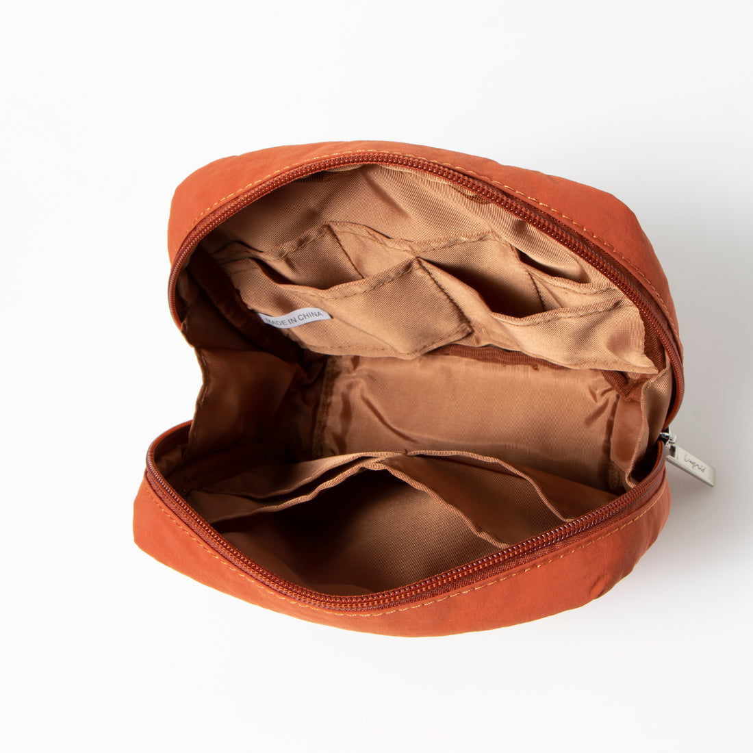 Ungrid Water-repellent soft nylon logo tape multi-functional makeup pouch