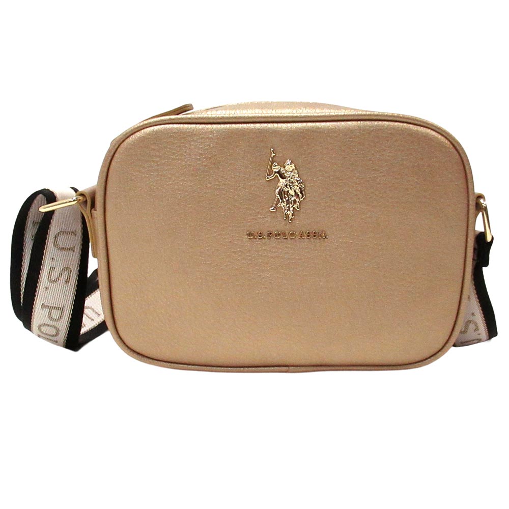 ユーエスポロアッスン U.S. POLO ASSN. U.S. POLO ASSN. ユーエスポロアッスン バッグ クロスボディバッグ ショルダーバッグ (ゴールド) ゴールド