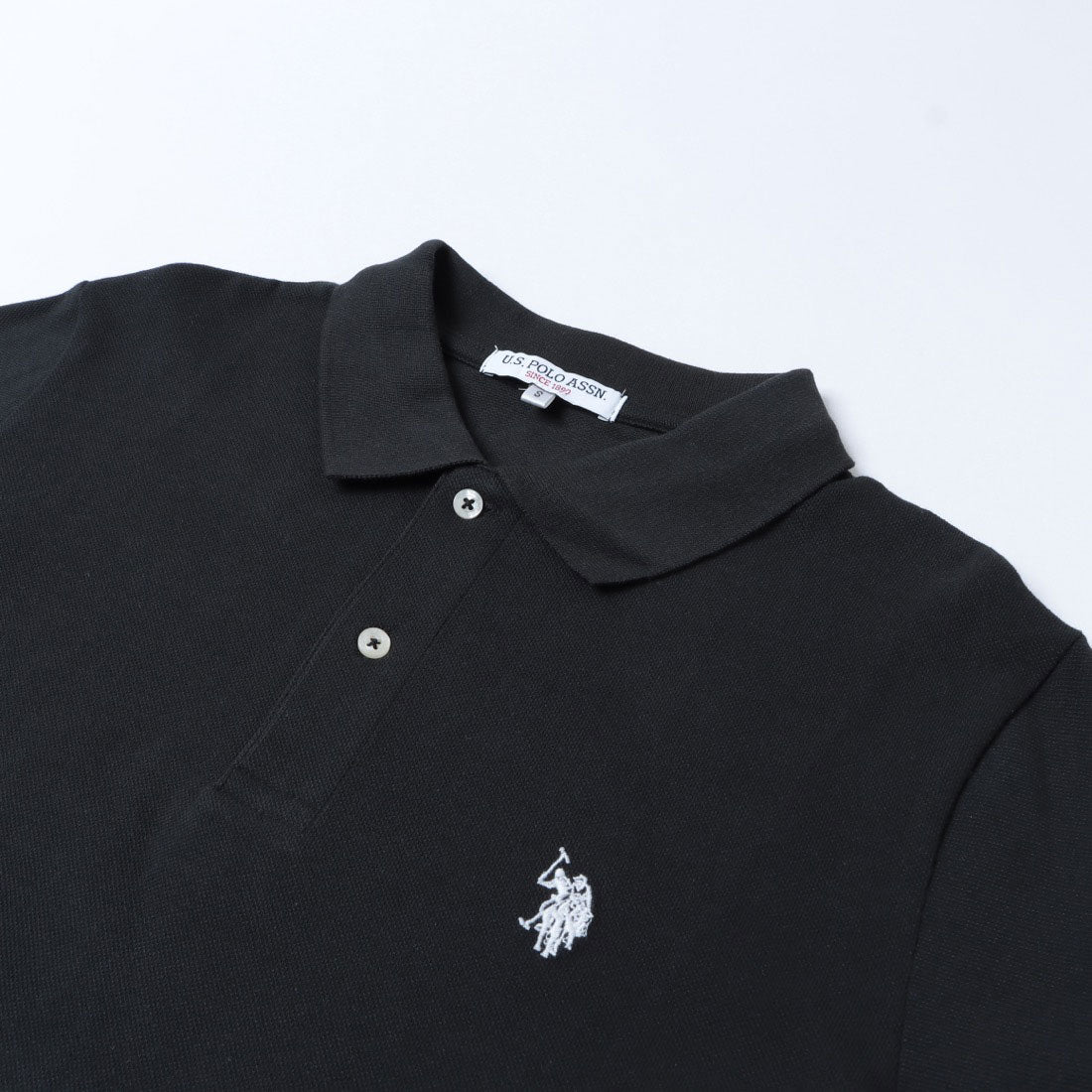 ユーエスポロアッスン U.S. POLO ASSN. 【U.S. POLO ASSN.】pony embroidery POLO shirts / ワンポイントロゴ ポニー刺繍ポロシャツ /ユニセックス (ホワイト) ホワイト
