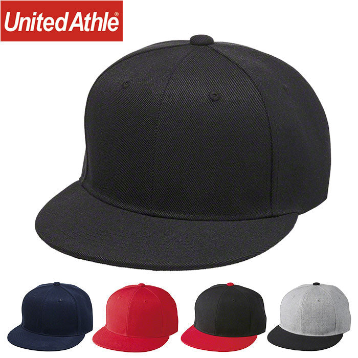 ユナイテッドアスレ United Athle ユナイテッドアスレ フラットバイザー スナップバック キャップ