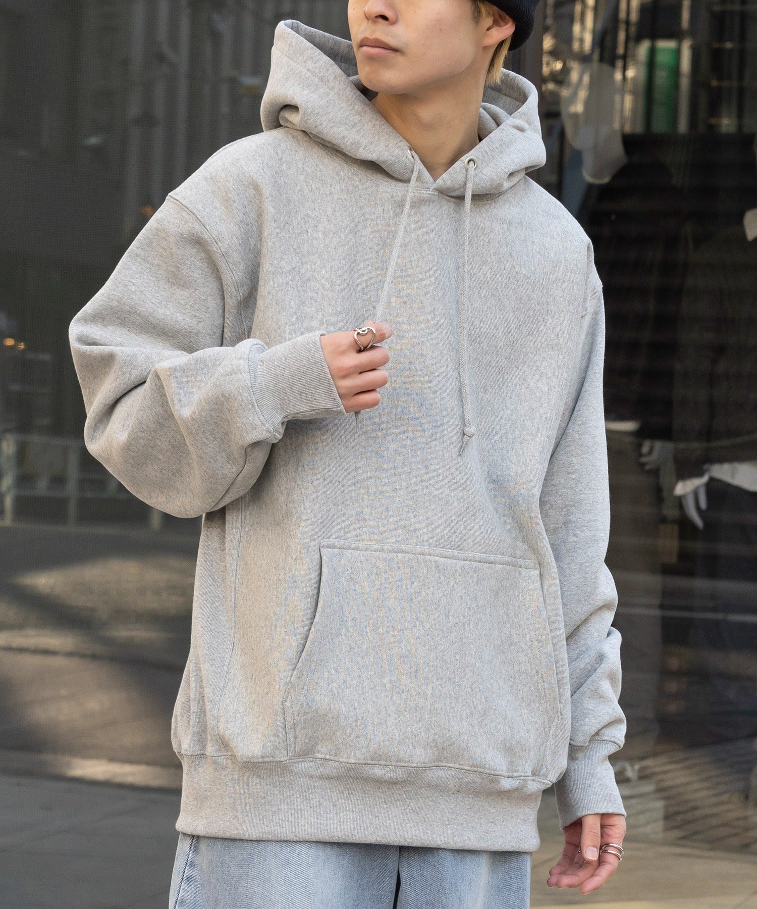 ユナイテッドアスレ United Athle 12oz トップス プルオーバー スウェット フーディー 長袖 パーカー 裏起毛 無地 5763 (ダークグレー) ダークグレー