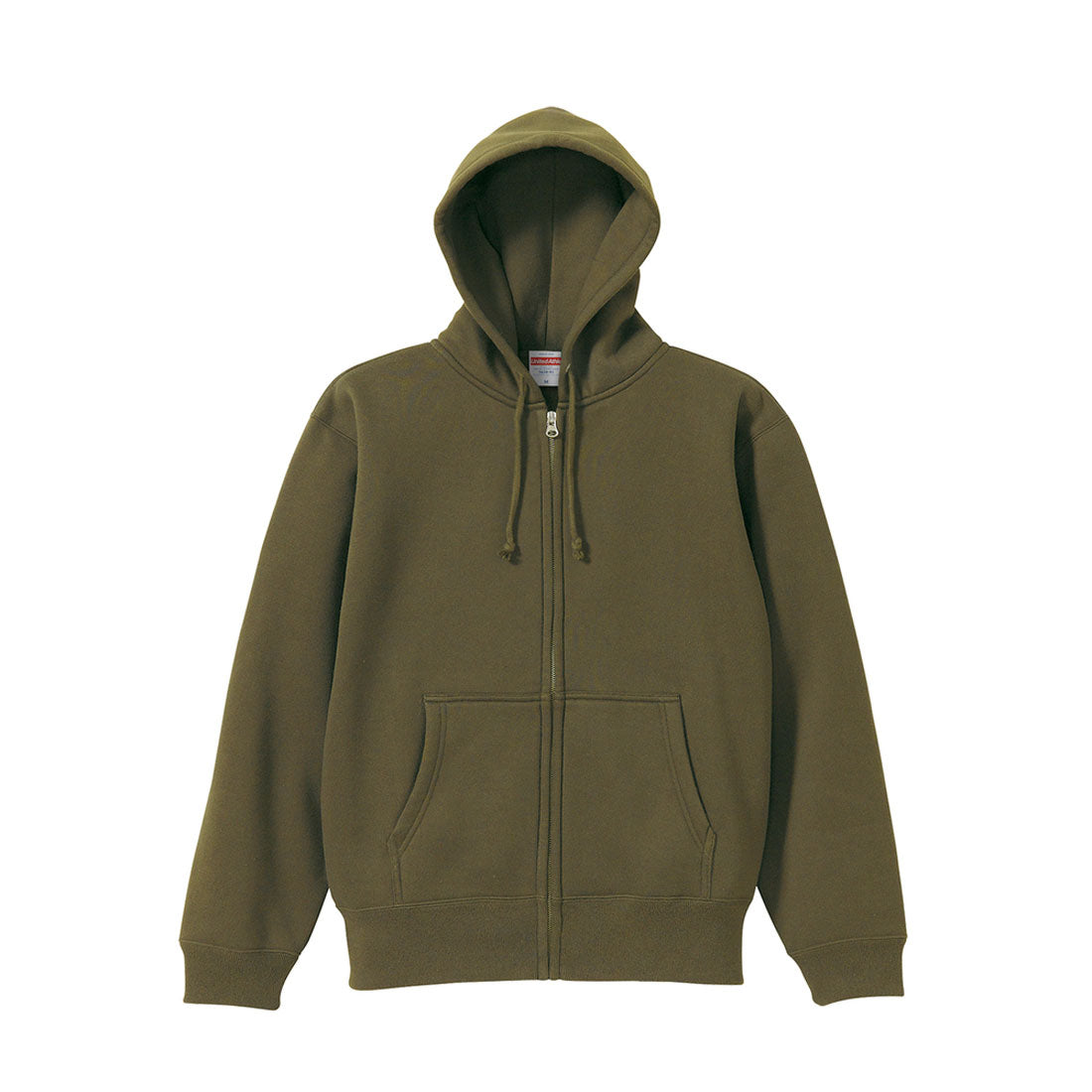 ユナイテッドアスレ United Athle フルジップ パーカ 裏起毛 5620-01,033.オリーブ