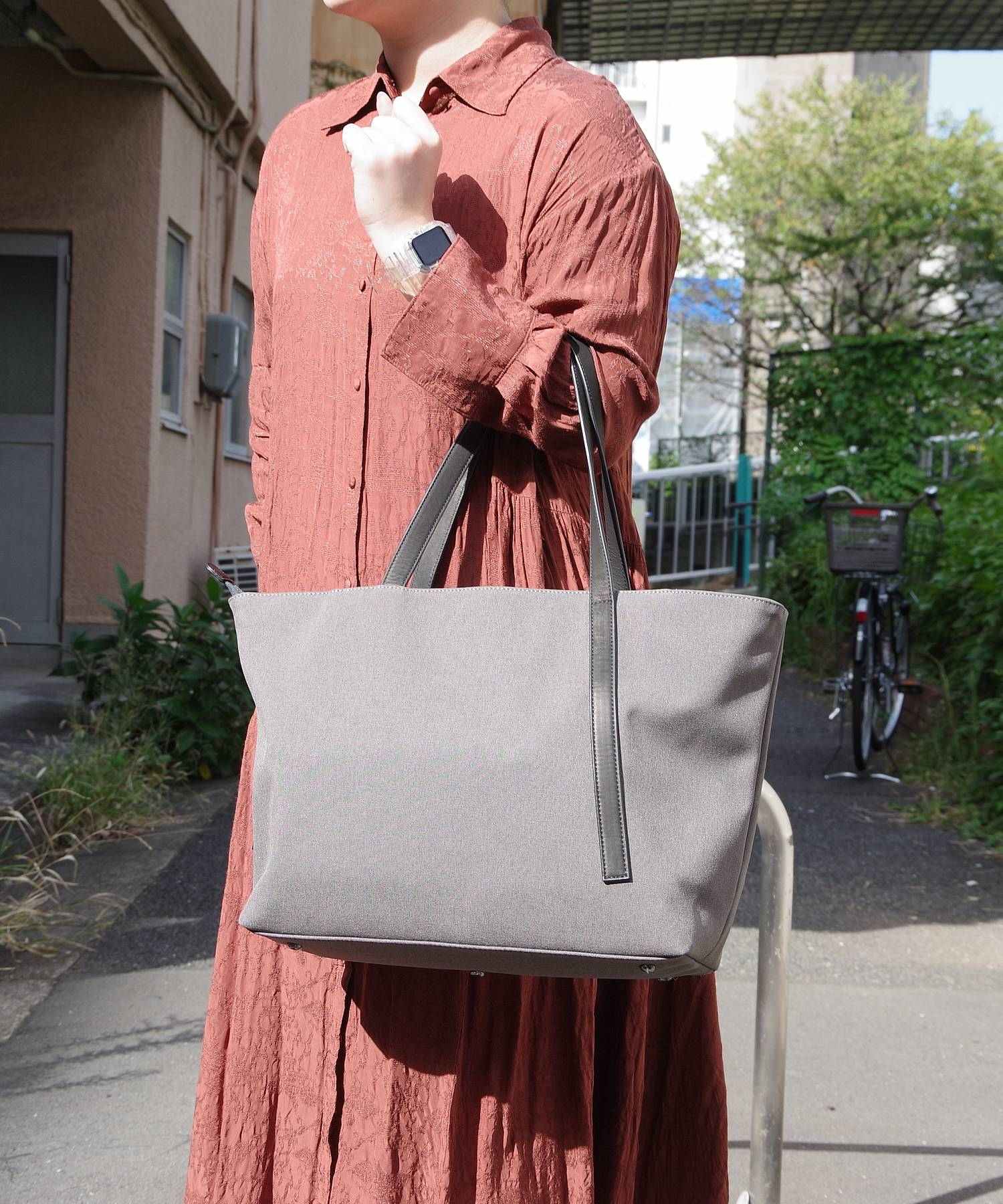 アンクール Un coeur 【WEB限定】トートバッグ【K903061】 (グレー) グレー