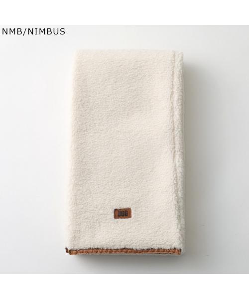 アグ UGG UGG マフラー W UGGfluff SCALLOPED SCARF 101021 (BLK/BLACK-ブラック) BLK/BLACK-ブラック