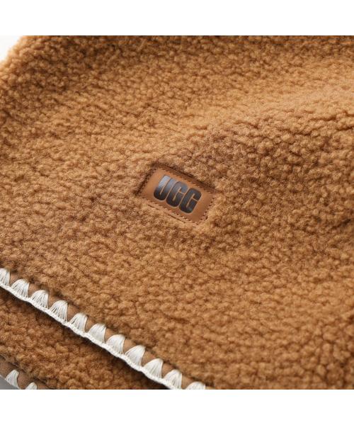 アグ UGG UGG マフラー W UGGfluff SCALLOPED SCARF 101021 (BLK/BLACK-ブラック) BLK/BLACK-ブラック