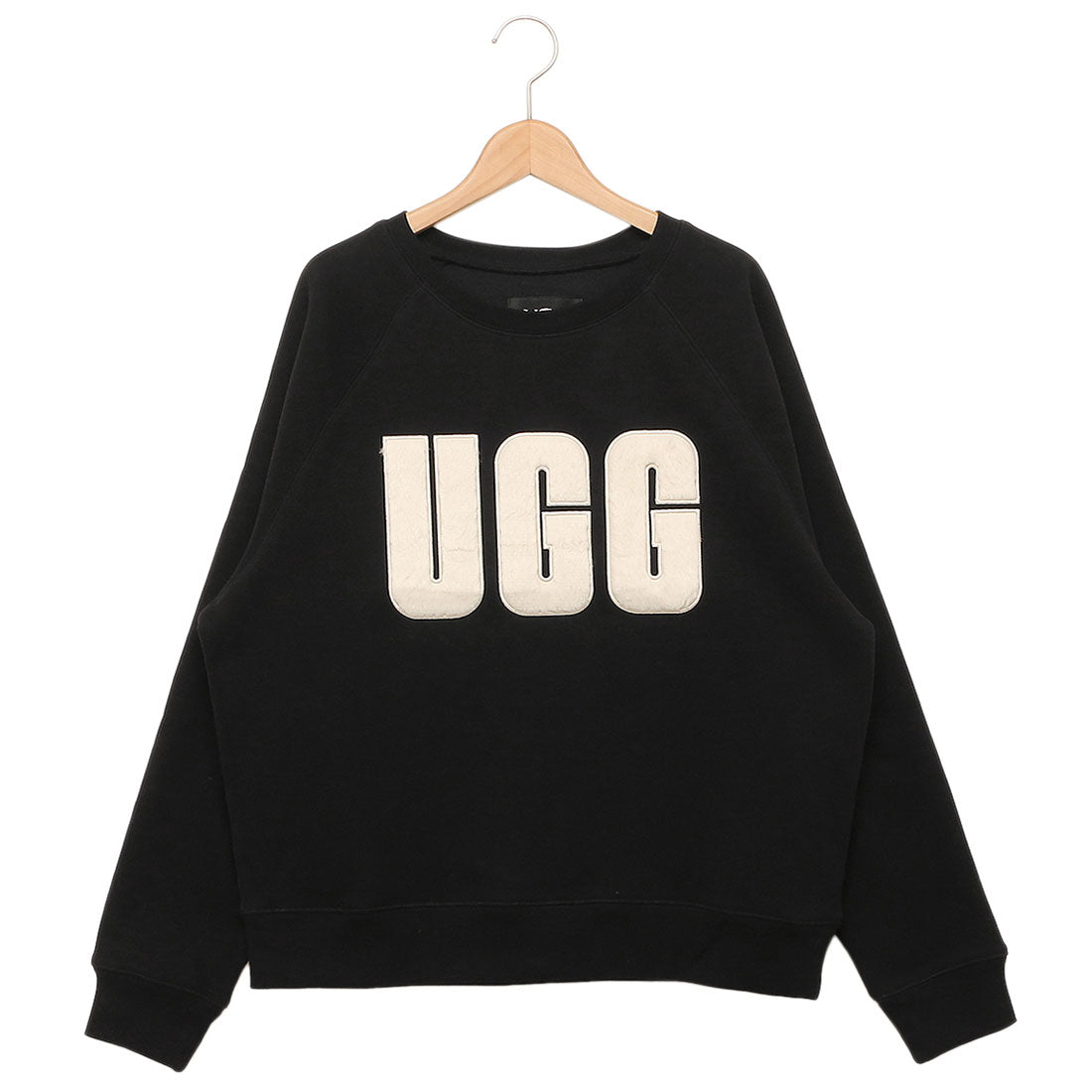 AGG UGG Sweat Madeline Fuzzy black white Ladies UGG 1123718 BKCRM