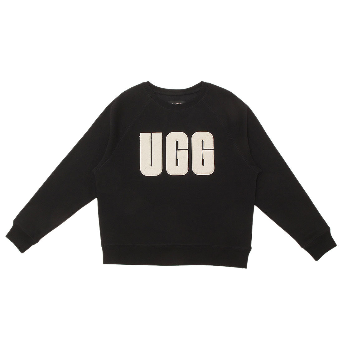 AGG UGG Sweat Madeline Fuzzy black white Ladies UGG 1123718 BKCRM