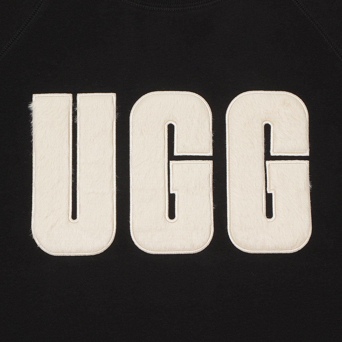 AGG UGG Sweat Madeline Fuzzy black white Ladies UGG 1123718 BKCRM