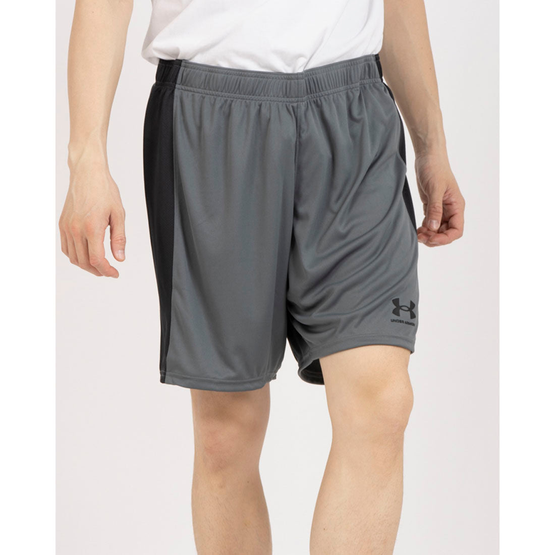 アンダーアーマー UNDER ARMOUR 1365416 チャレンジャー ニット ショーツ ハーフパンツ (グレー×ブラック) グレー×ブラック