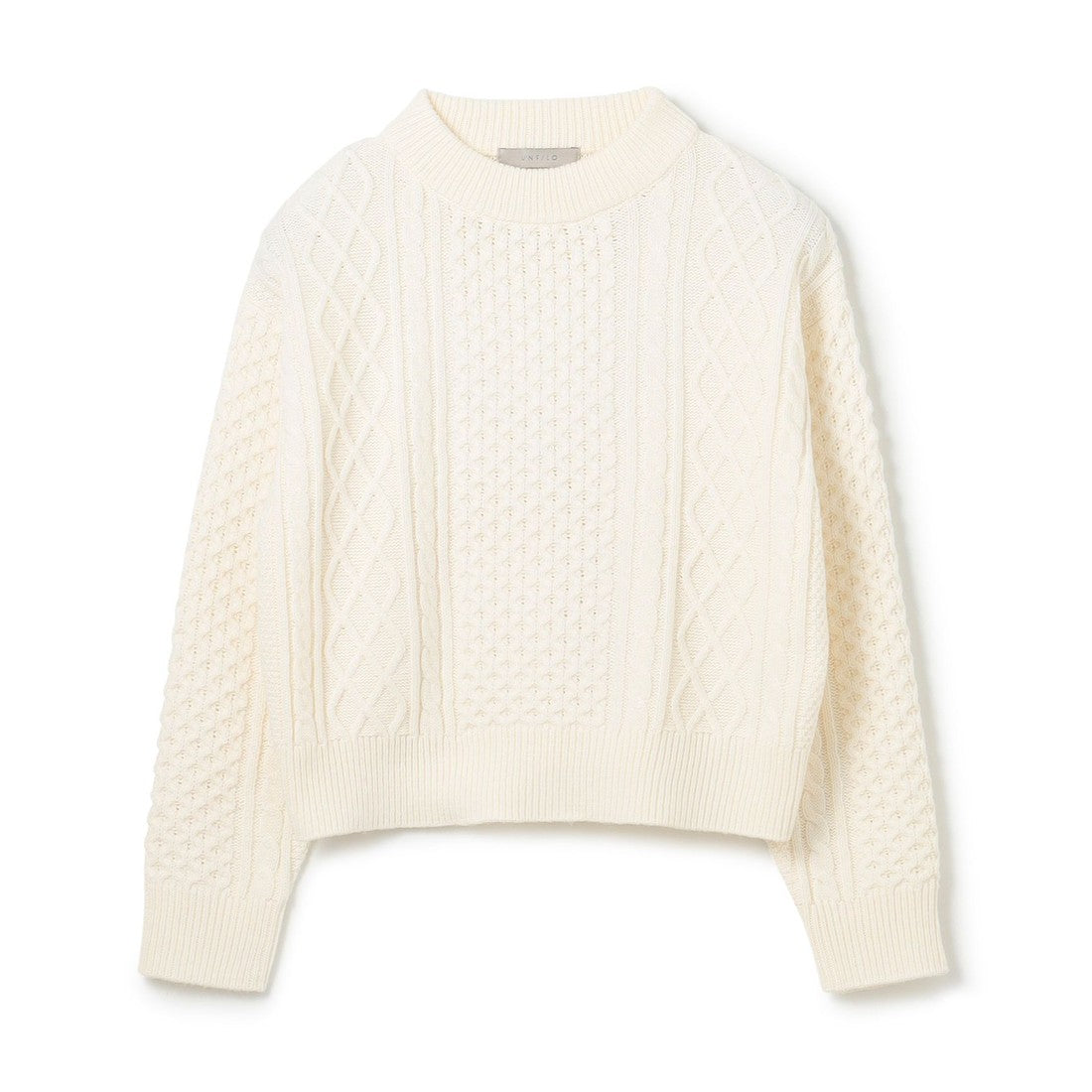 UNFILO 【洗える】ケーブルニット (オフ) オフ