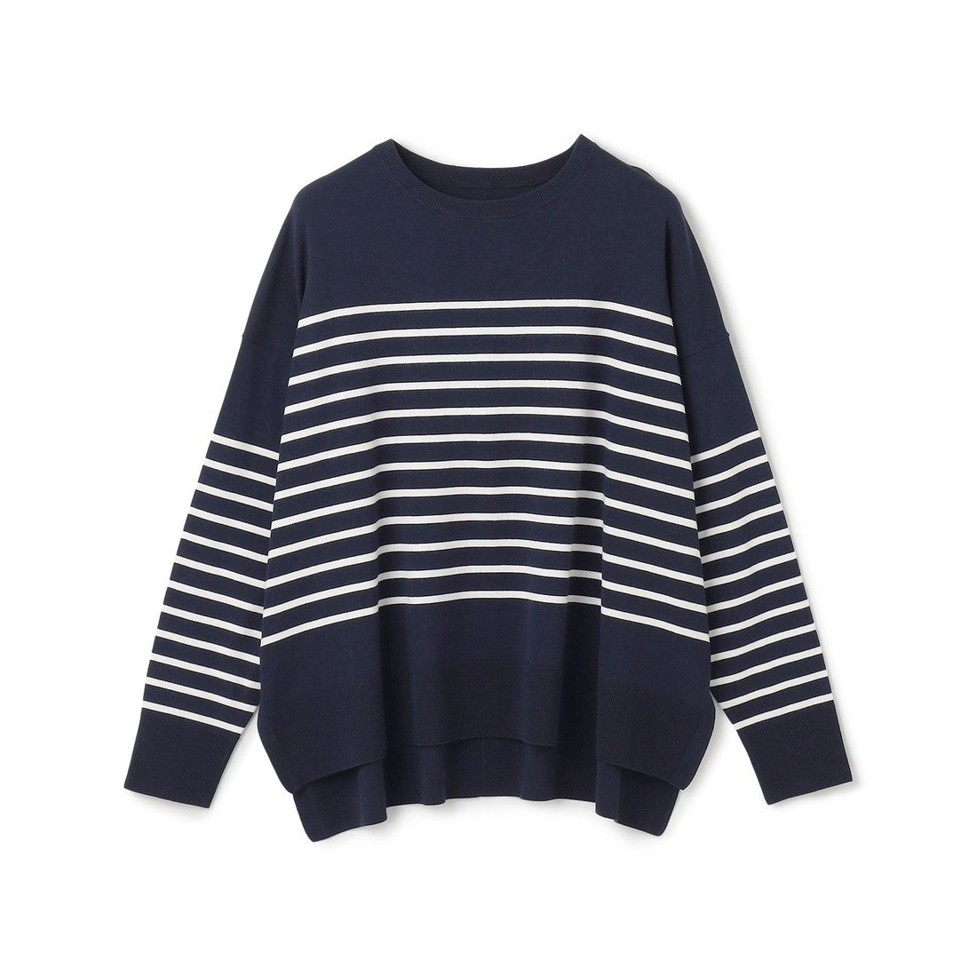 UNFILO 【抗菌防臭/UVケア】マイビューティ クルーネック ニット (ダルブルー) ダルブルー