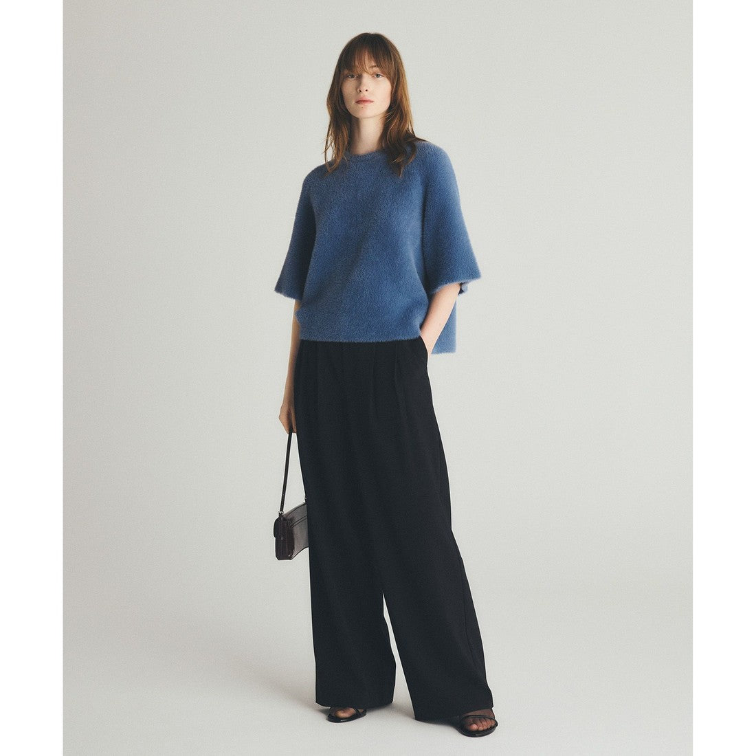 UNFILO 【洗える/シワになりにくい】マイビューティ タックワイドパンツ (ベージュ) ベージュ