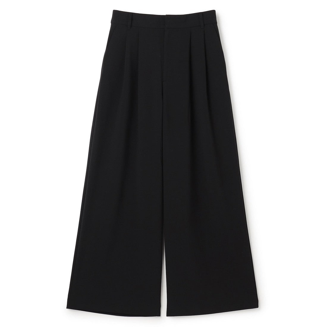 UNFILO 【洗える/シワになりにくい】マイビューティ タックワイドパンツ (ベージュ) ベージュ