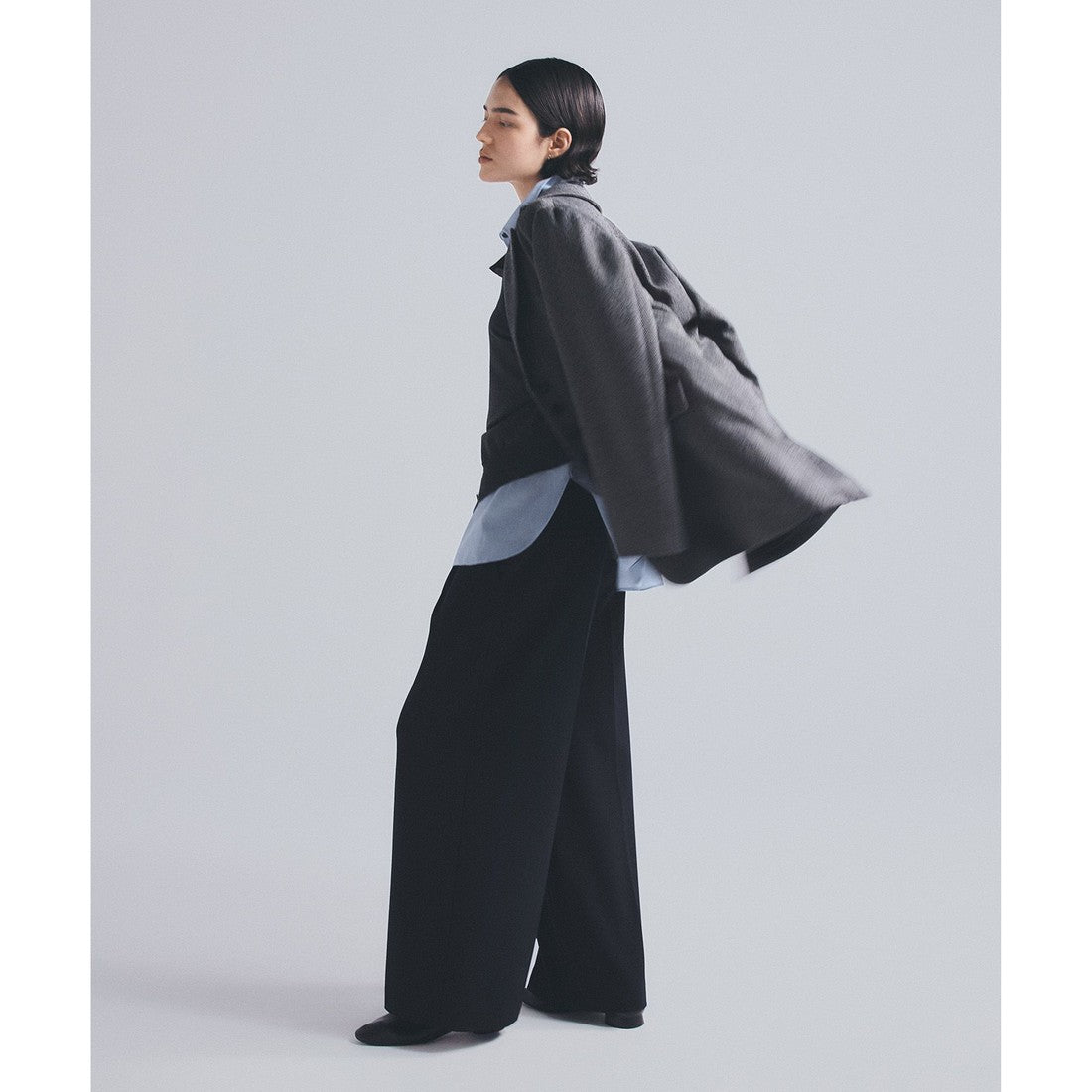 UNFILO リングツイード ジャケット (ブラック) ブラック