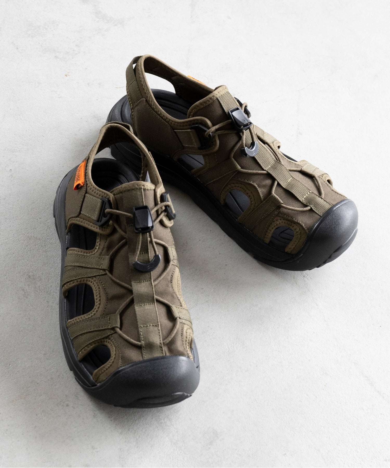 ユニバーサルオーバーオール UNIVERSAL OVERALL 厚底ワークサンダル UO32 サンダル (ブラック) ブラック