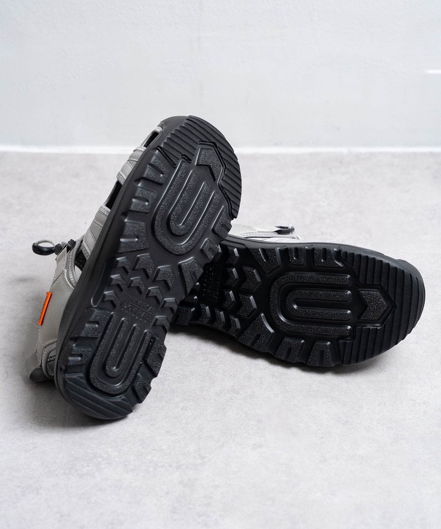 ユニバーサルオーバーオール UNIVERSAL OVERALL 厚底ワークサンダル UO32 サンダル (ブラック) ブラック