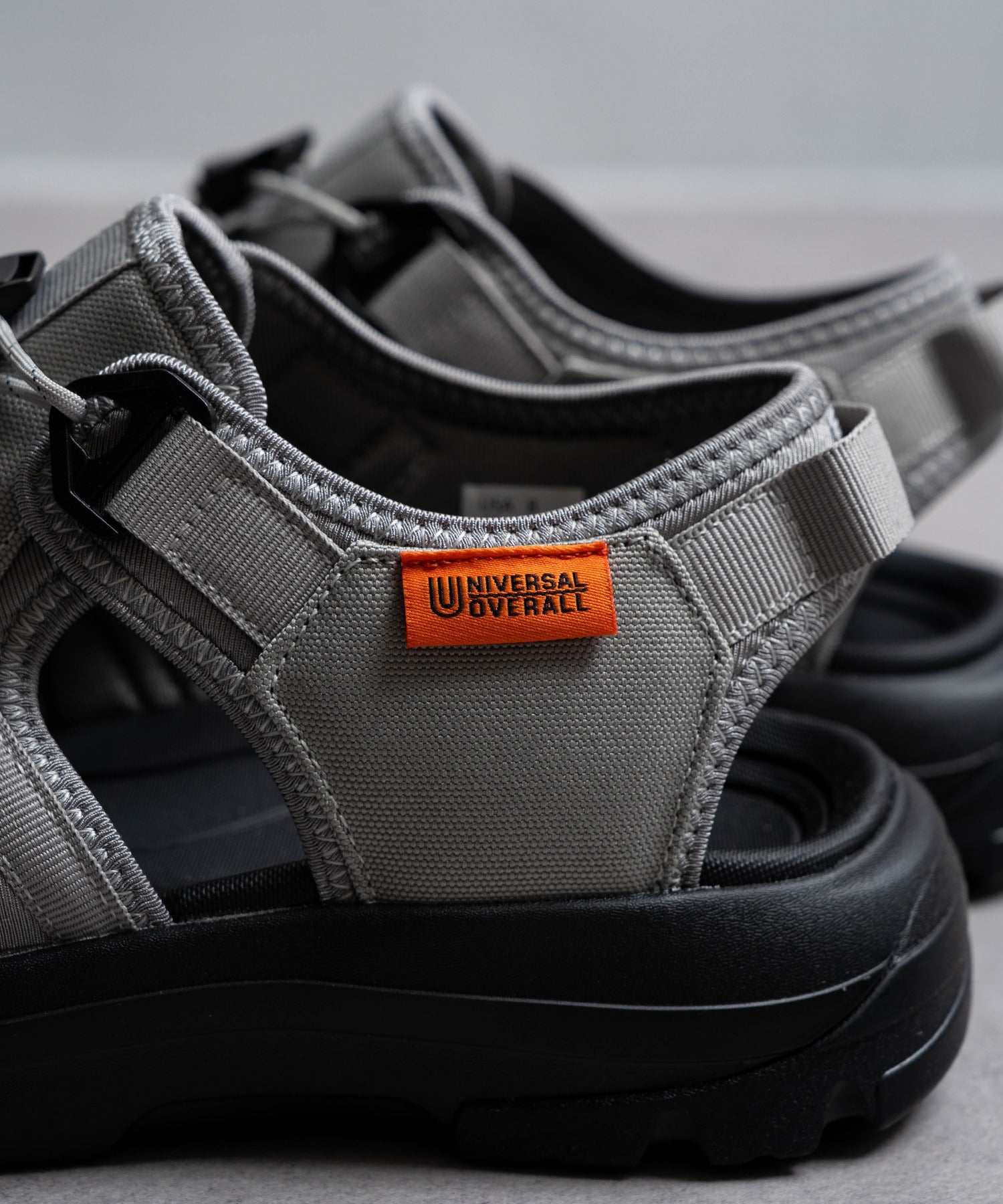 ユニバーサルオーバーオール UNIVERSAL OVERALL 厚底ワークサンダル UO32 サンダル (ブラック) ブラック