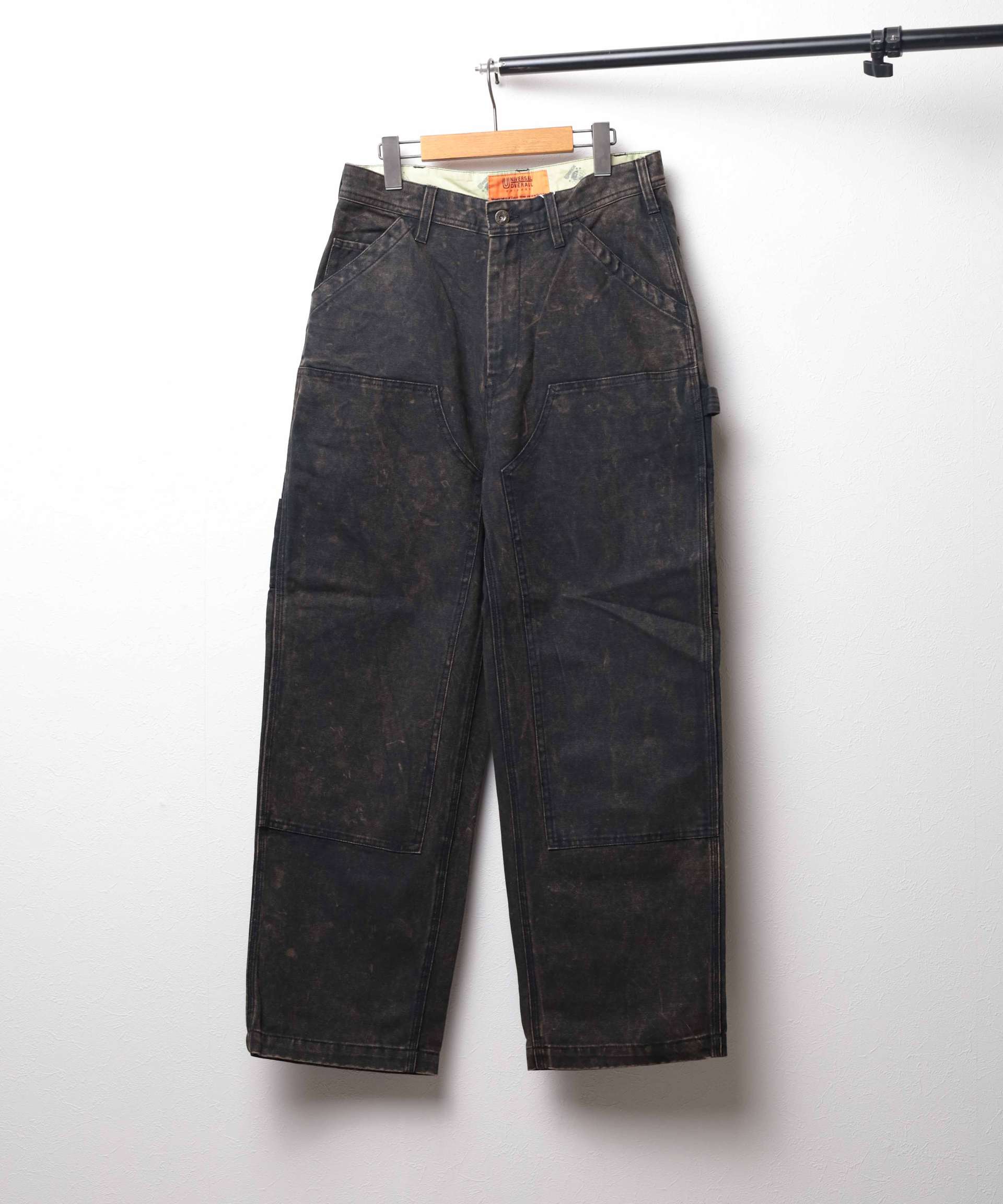 ユニバーサルオーバーオール UNIVERSAL OVERALL 【UNIVERSAL OVERALL】DOBLUE KNEE PAINTER (ブラック) ブラック