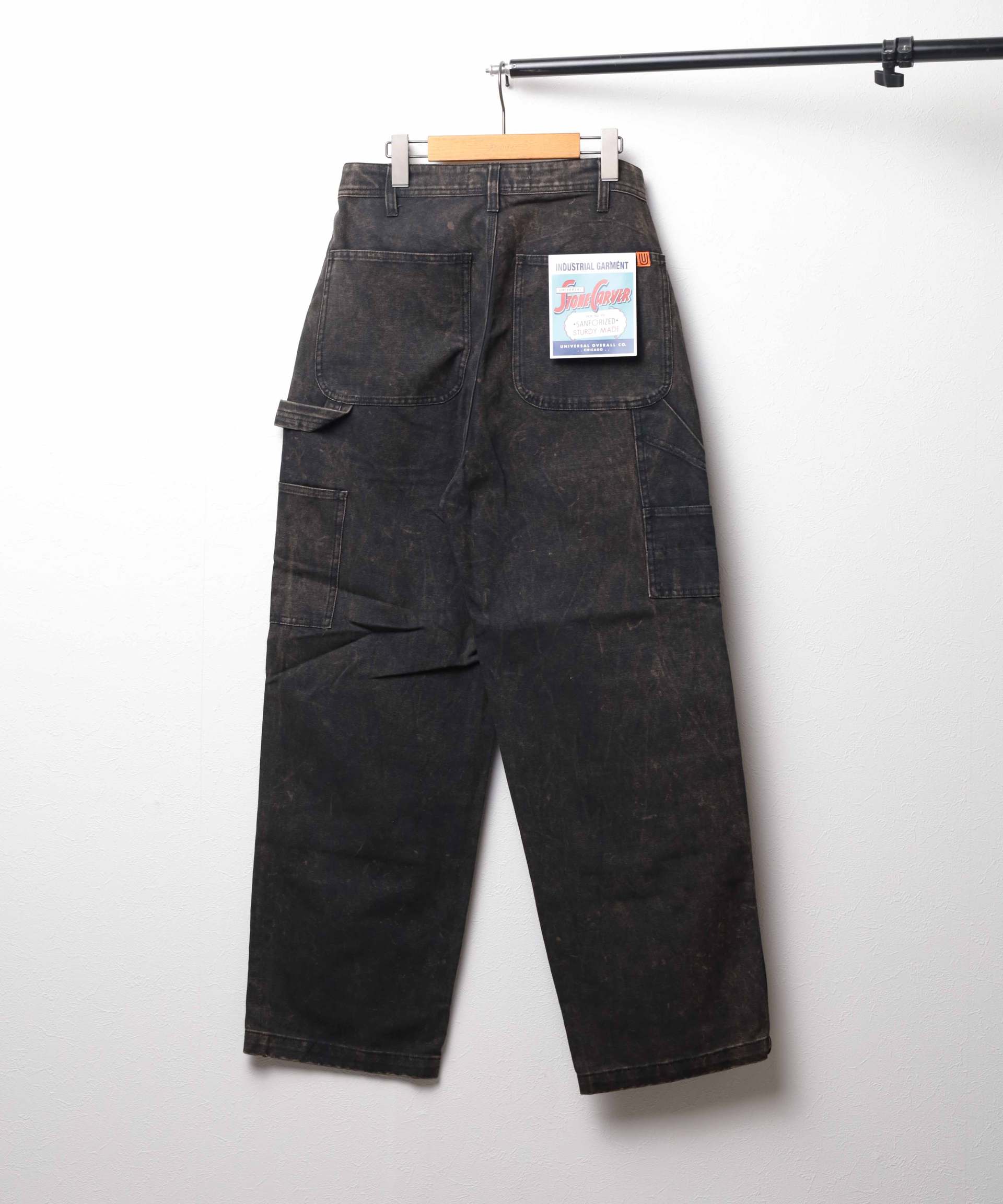 ユニバーサルオーバーオール UNIVERSAL OVERALL 【UNIVERSAL OVERALL】DOBLUE KNEE PAINTER (ブラック) ブラック