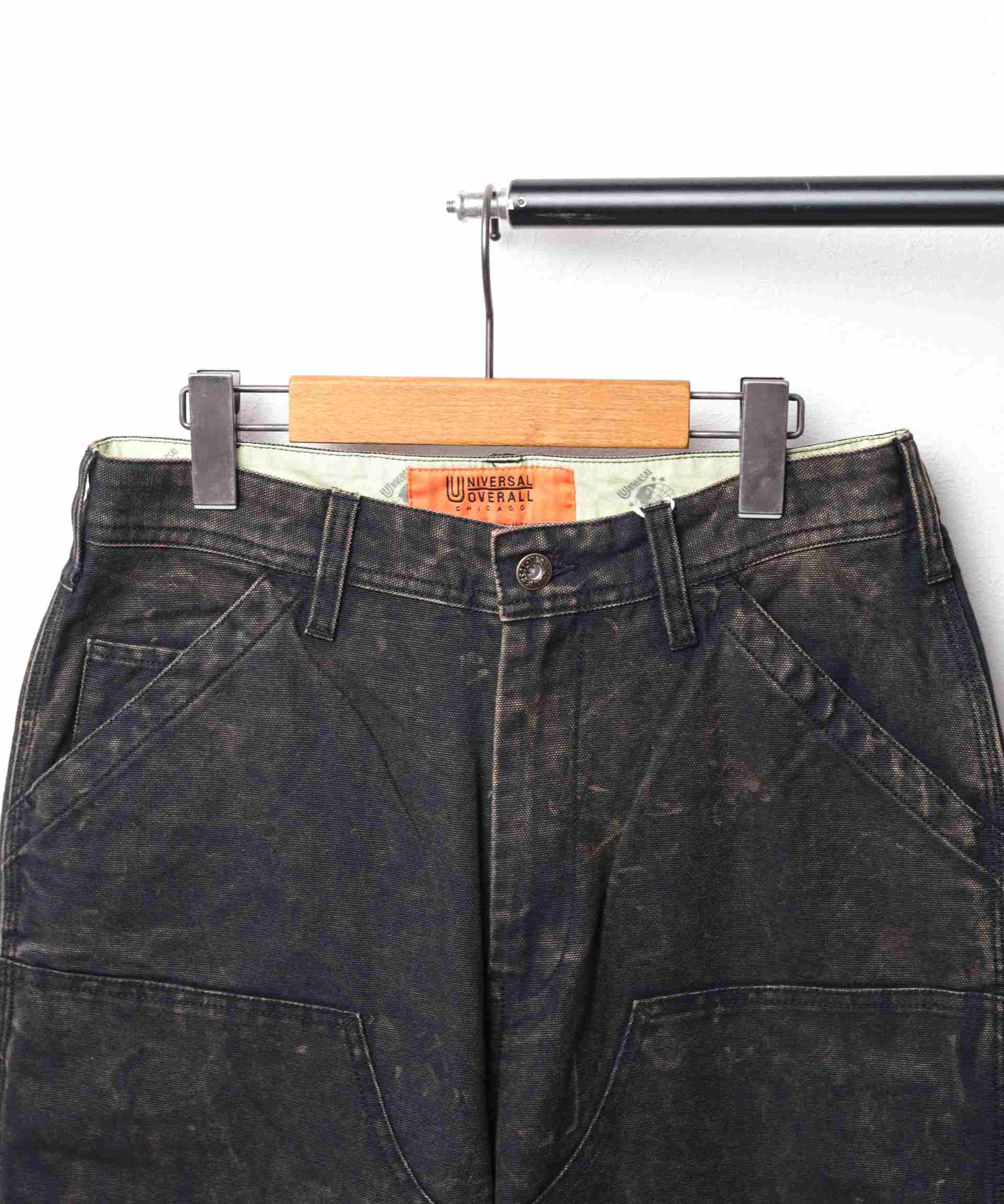 ユニバーサルオーバーオール UNIVERSAL OVERALL 【UNIVERSAL OVERALL】DOBLUE KNEE PAINTER (ブラック) ブラック