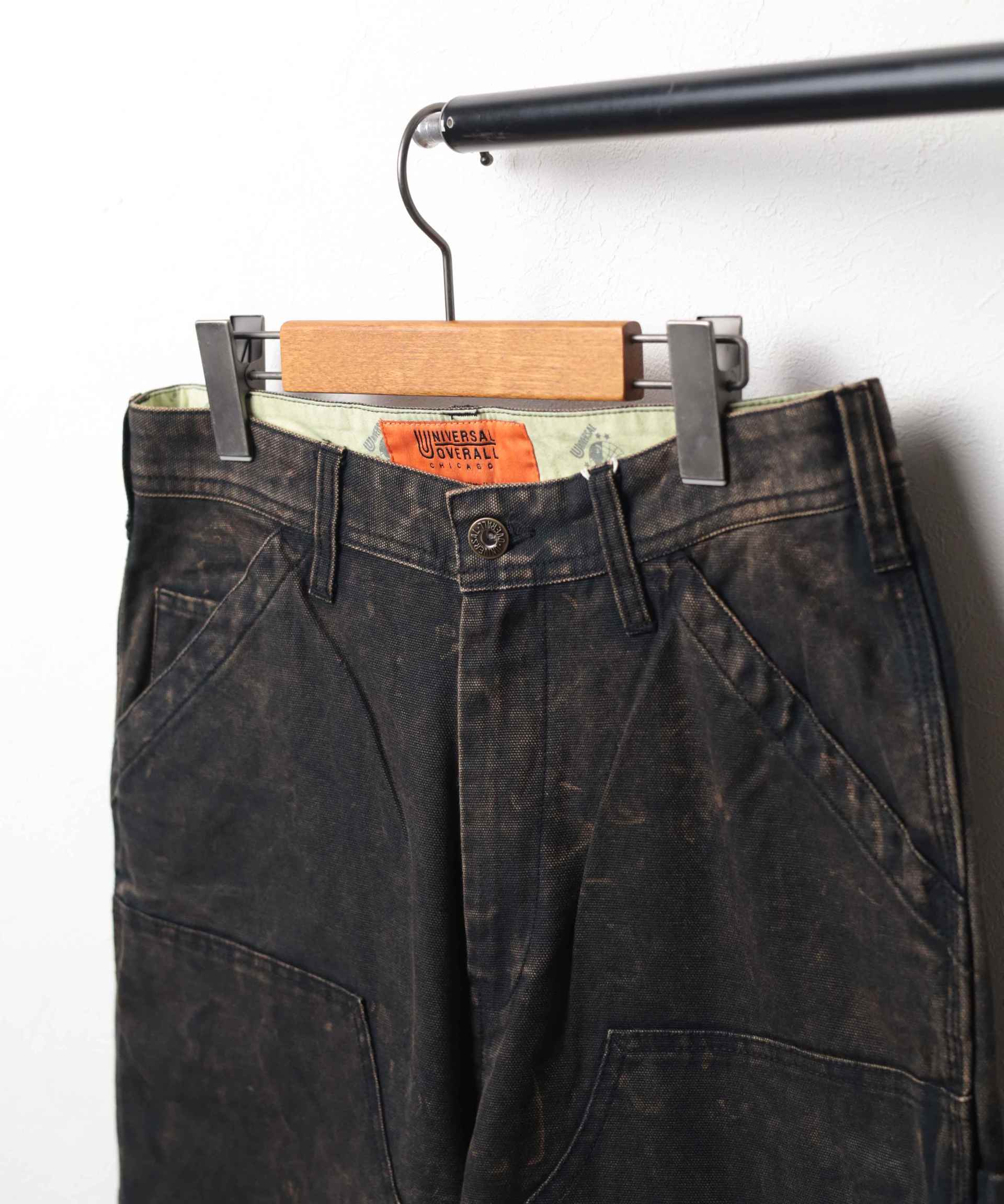 ユニバーサルオーバーオール UNIVERSAL OVERALL 【UNIVERSAL OVERALL】DOBLUE KNEE PAINTER (ブラック) ブラック