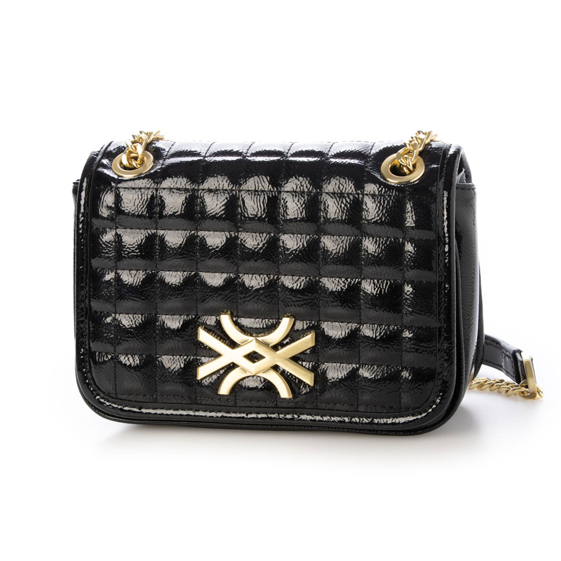 United Colors of Benetton UNITED COLORS OF BENETTON. Metal logo small chain shoulder bag