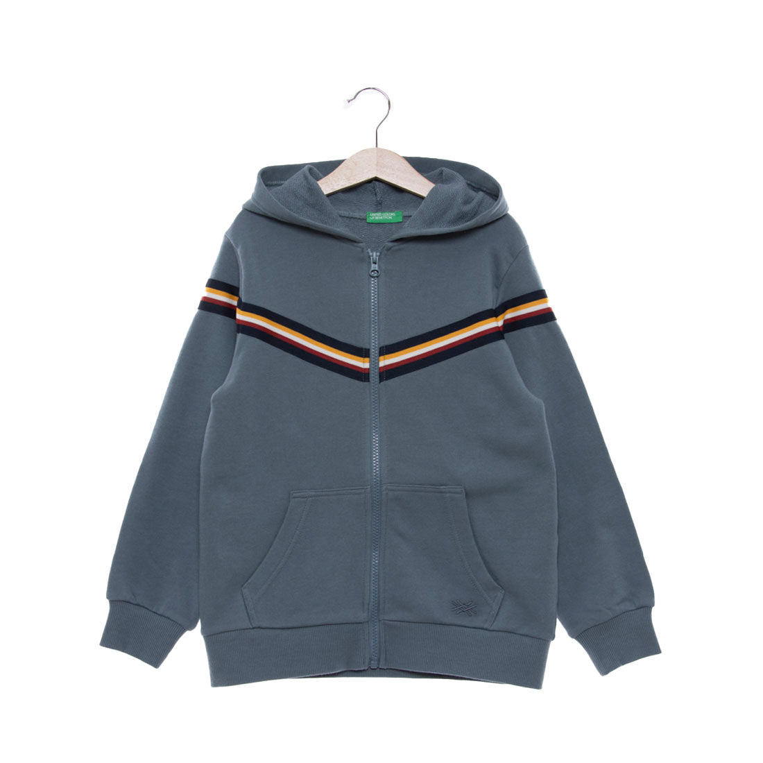 United Colors of Benetton UNITED COLORS OF Kids Multicolor Line Hooded Parka B