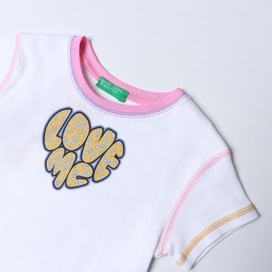 United Colors of Benetton UNITED COLORS OF BENETTON. Kids Stitch Color Half Sleeve T-Shirt / Cut and Sew G