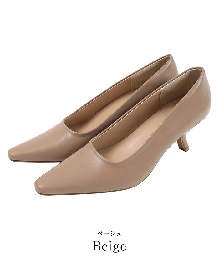 ユアーズ ur's デザインヒールパンプス