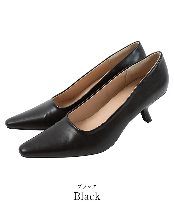 ユアーズ ur's デザインヒールパンプス