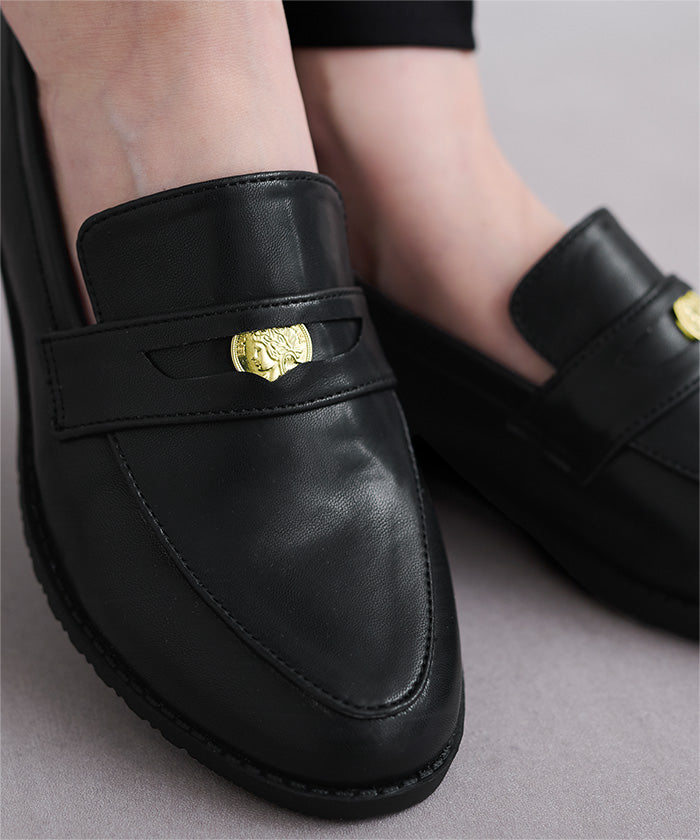 ユアーズ ur's ベーシックローファー (ブラック2) ブラック2