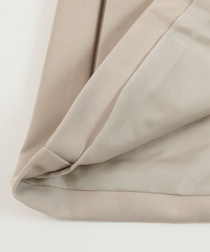 ユアーズ ur's ギャザーフレアスリーブノーカラージャケット