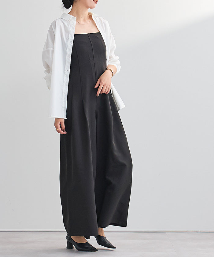 ユアーズ ur's ビスチェオールインワン (ライトグレー) ライトグレー