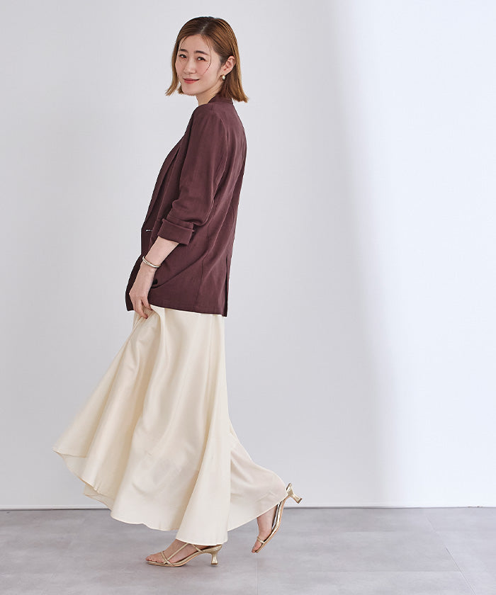 ユアーズ ur's シルキーフレアスカート