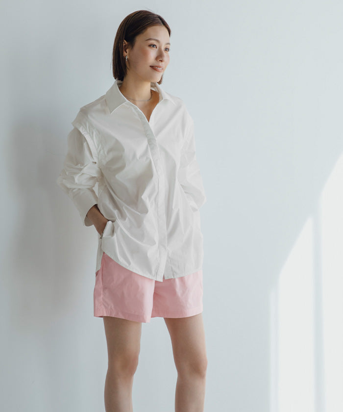 ユアーズ ur's 撥水素材2wayスリーブシャツ/ラッシュガード 【返品不可商品】 (ダークブラウン) ダークブラウン