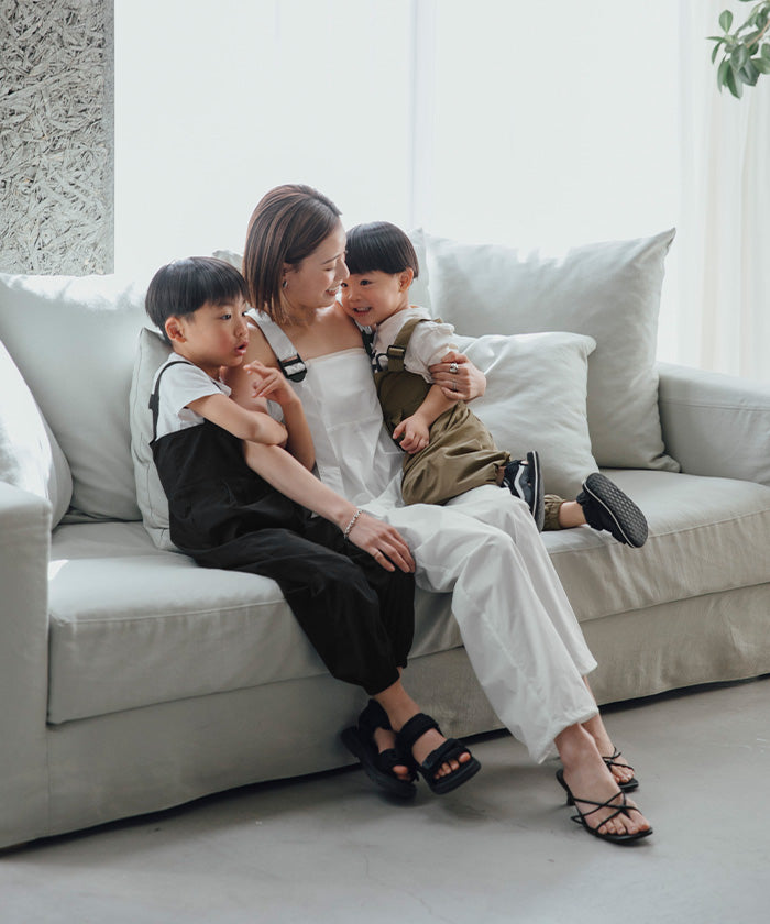 ユアーズ ur's 撥水素材サロペット/ラッシュガード (ブラック) ブラック