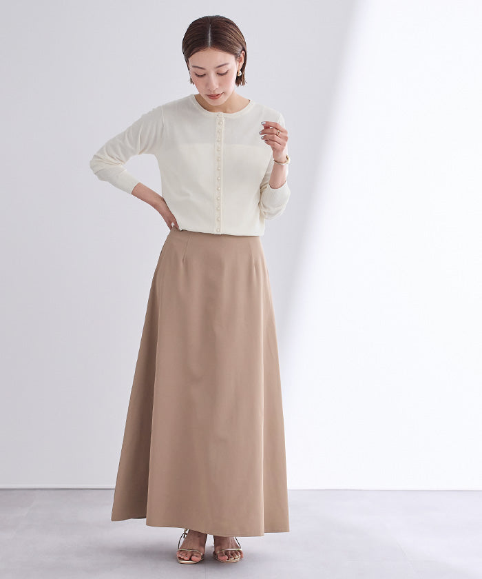 ユアーズ ur's UVケアパール釦ニットカーディガン (ライトピンク) ライトピンク