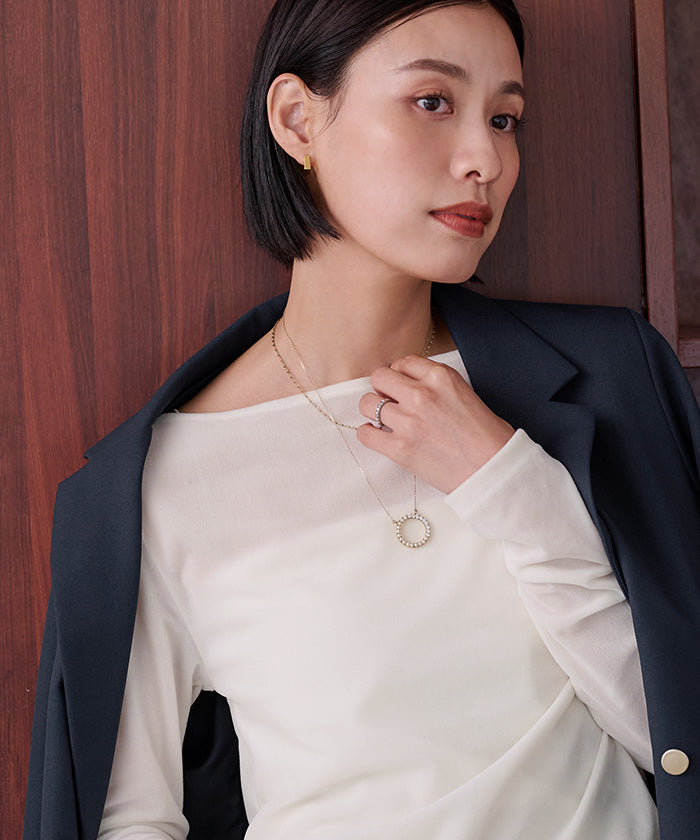 ユアーズ ur's 2wayボートネックベロアトップス (モカ) モカ